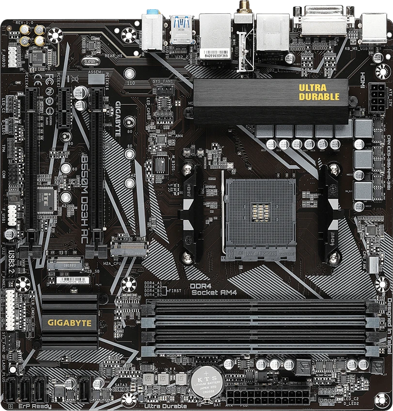Gigabyte B550M DS3H AC (Rev. 1.0/1.1/1.2/1.3)